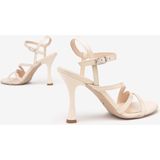 Nero Giardini - Sandaal - Beige - Gevoerd - Hoge Hak (7-10 cm)