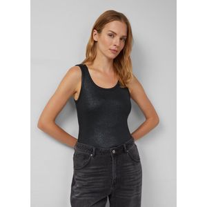 s.Oliver - T-Shirt - Geribd - Met Glinsterende Coating