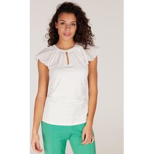 Jansen Amsterdam - Shirt Tignes S23 - Blouse - Wit - Katoen