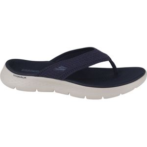 SKECHERS GO WALK FLEX SANDAL - Schoenen - Marineblauw - Veganistische Materialen
