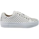 Braqeez - 420212 - Veterschoenen - Wit - Leer