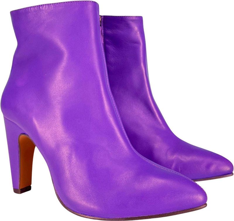 Toral - Lila Enkellaarzen - Dames - Leer