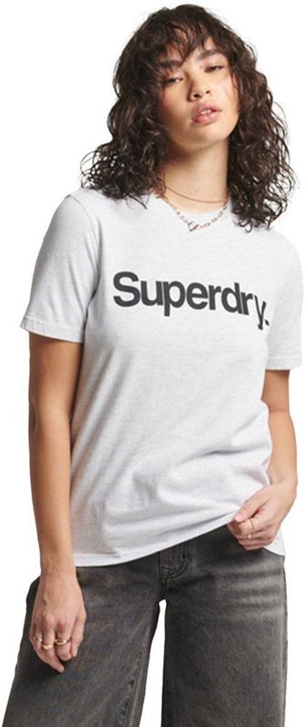 Superdry - Core Logo T-shirt - Wit - Korte Mouwen