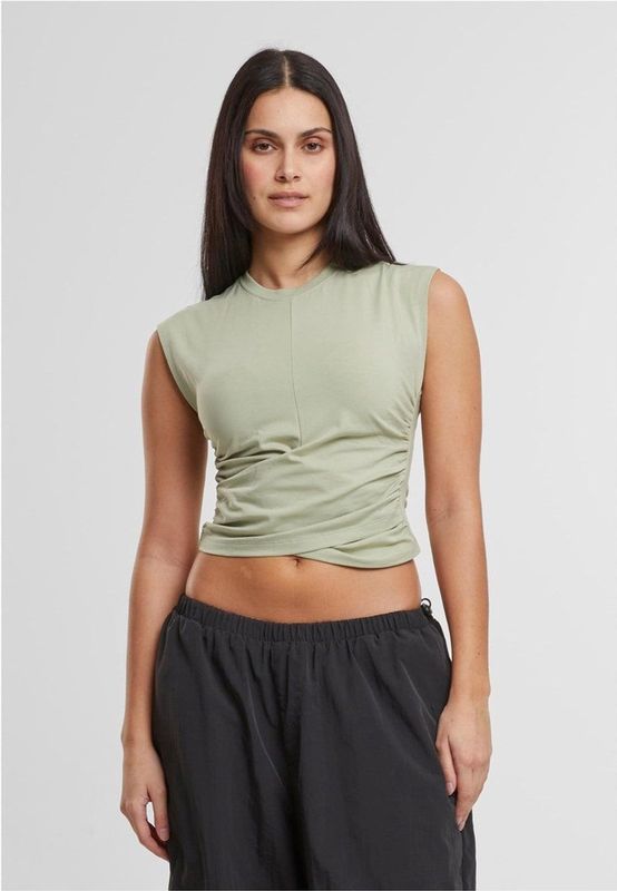 Urban Classics - Wrapped Crop Top - Groen