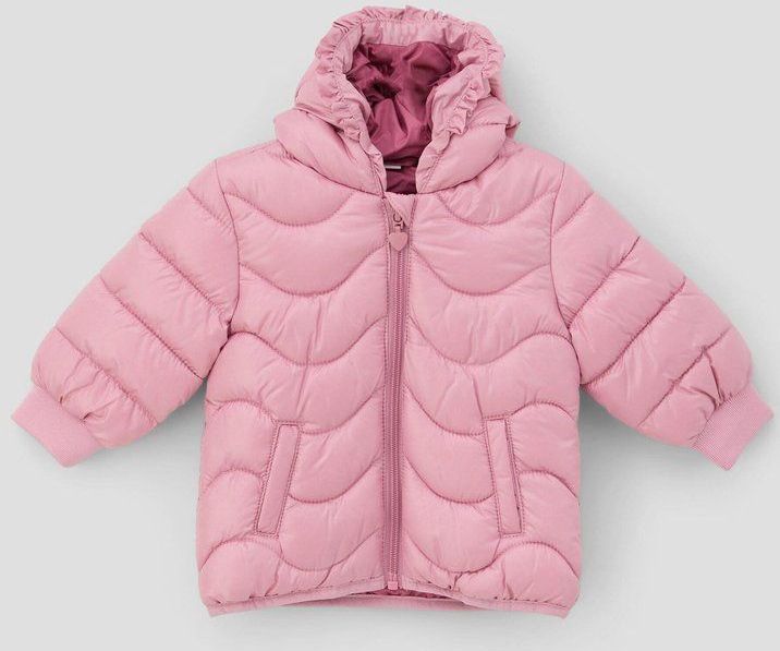s.Oliver - Gewatteerde Jas - Pink - Capuchon - Licht Gevoerd