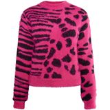 Gebreide Trui - Dierenprint - Losvallend Model - Lange Mouw - Normale Lengte