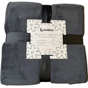 Hanse - Fleece Plaid - Antraciet - 100% Polyester - 150x200 cm