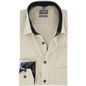 OLYMP - Luxor - Overhemd - Effen - Lange Mouw - 100% Katoen - Modern Kent Kraag