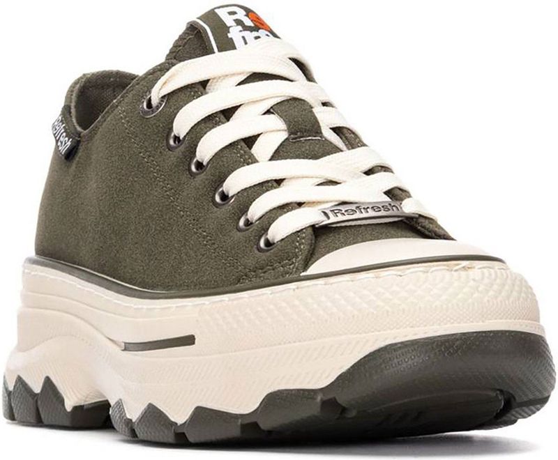 Refresh - 17307901-NEGRO - Trainers - Zwart - Casual - Veters - Hakhoogte 3 tot 5 cm