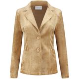 Helena Hart - Velours Kort Uni 7424uni - Blazer - Beige