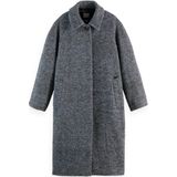 Scotch & Soda - Wollen Jas Carcoat - Grijs - Dames