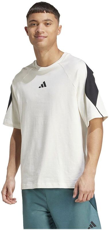 adidas T-shirt - Katoen - Ronde Hals - Normale Pasvorm - 3-Bar Logo