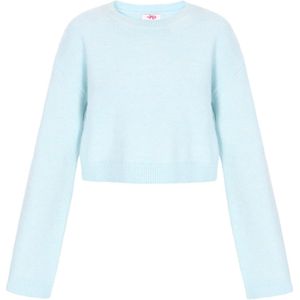 MYMO - Gebreide Trui - Lichtblauw - Ronde Hals - Lange Mouwen