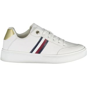 Tommy Hilfiger - Witte Leren Dames Sneakers