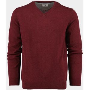 Bos - Pullover - Rood - 100% Katoen - V-hals - 528100CCT-13/405