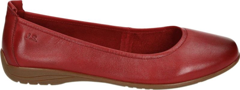 Josef Seibel - FENJA 01 - Ballerina's - Rood - Glad Leer - Rubber Zool