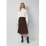 Rok - Midirok - Relaxed-fit - Hoog Uitlopende Taille