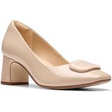 Clarks - Fernie Trim - Leren Schoenen - Beige - Casual - Hakhoogte 8 tot 10 cm