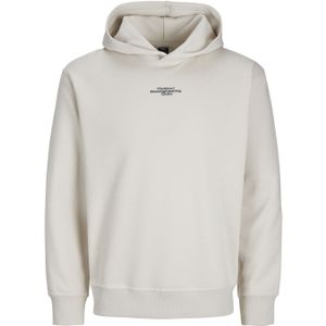 JACK & JONES JCOALPHA Mountain Print Sweat Hood, maanbeam, XS