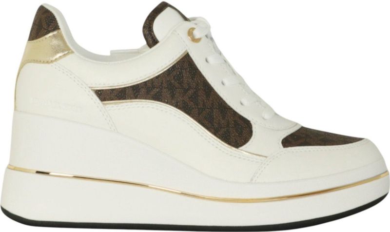 Michael Kors - Emmy - Pantoffel - Beige - Leer - Vetersluiting - Casual