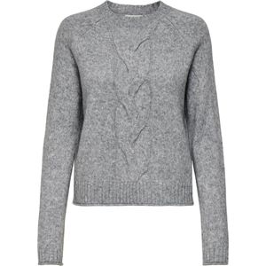 Jacqueline de Yong - Jdysusanna O-neck - Trui - Medium Grey Melange - Dames