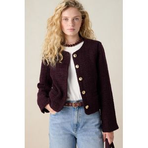 Sissy-Boy - Bouclé Jack - Donkerrood - Regular Fit