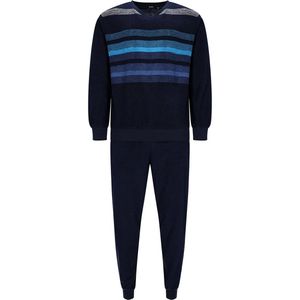Hajo - Heren Pyjama - Blauw - Badstof