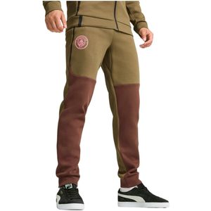 PUMA - Manchester City Pumatech - Trainingsbroek - Olijfgroen Bruin Roze - 2024-2025