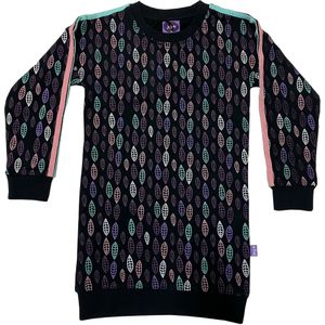 Little Miss Juliette - Sweat Dress - Zwart - 95% Katoen 5% Elastaan