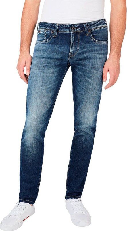 Pepe Jeansvoor mannen. PM206322DN7 Jean Hatch blauw (28/32), Casual, Denim, Biologisch katoen, Duurzaam