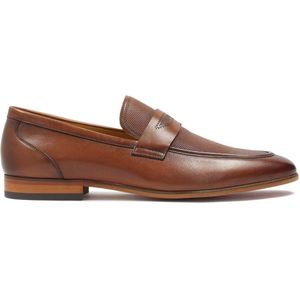 Loafers - Bruin - Volnerfleer - Elegante Schoenen met Leerreliëf