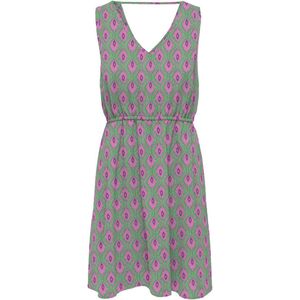 ONLY - ONLNOVA LIFE VIS SARA - Jurk - Mouwloos - V-Hals - Regular Fit