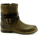 Twins - 666 Enkellaarzen - Moss - Leer Combi