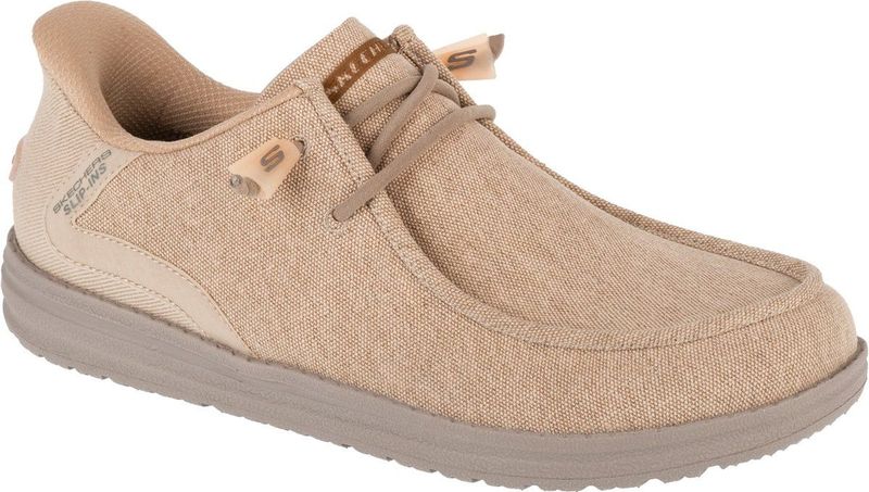 Skechers - 210959S Melson - Veterschoenen - Bruin - Leer