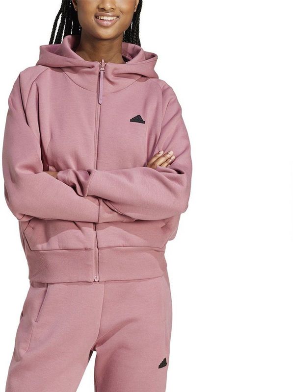 Adidas - Z.N.E. Sweatshirt - Roze - Met Rits - Vrouw