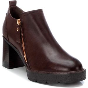 Carmela - 16186101-NEGRO - Leren Enkellaarsjes - Zwart - Ritssluiting - Casual