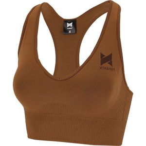 Xtreme Sportswear Sporttop Dames Cognac - Sport bh - Maat S