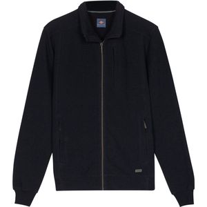 Baileys Navy Standaard lange mouw Regular Fit Structuur Vest 522230 60