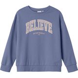 Name It - NKFODILIA RLX - Sweatshirt - Blue ice - Lange Mouwen - Ronde Hals