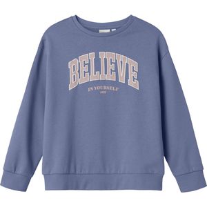Name It - NKFODILIA RLX - Sweatshirt - Blue ice - Lange Mouwen - Ronde Hals