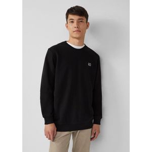 Sweatshirt - Katoenmix - Lichtgewicht - Ronde Hals - Geribde Boorden