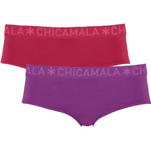 Chicamala - Boxershorts - 2 Pack - Katoen - Zwarte Elastische Tailleband
