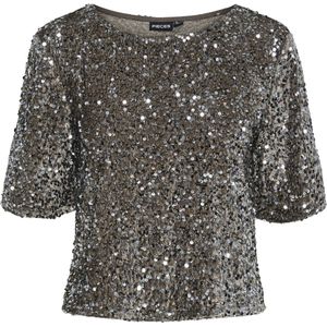 Pckam - Pailletten Shirt - Met 2/4 Mouwen