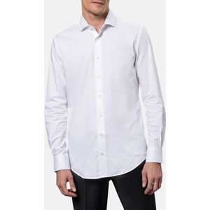 Pierre Cardin - Overhemd Tailored Fit Henry Cotton/Stretch - Wit