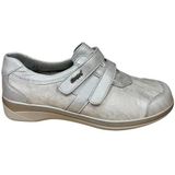 Stuppy - 3972 Klittenbandschoenen - Grijs/Zilver Metallic - Kunstleer