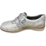 Stuppy - 3972 Klittenbandschoenen - Grijs/Zilver Metallic - Kunstleer