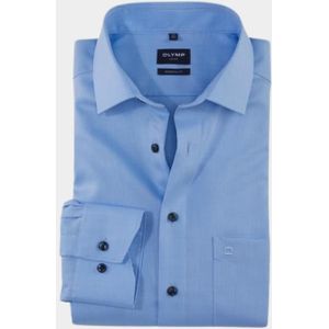 OLYMP modern fit overhemd, structuur, lichtblauw