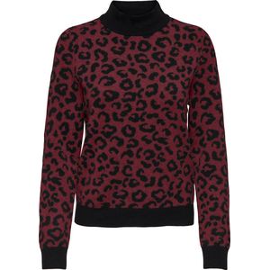 Only - Luipaardpatroon - Gebreide Trui - Veelkleurig - Dames