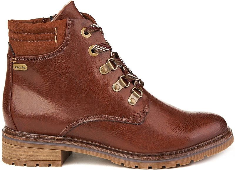 Marco Tozzi - ZLN 0537 - Laarzen - Bruin - Casual Kantoor - Waterbestendig Eco-Leer