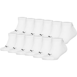 Puma - Sokken Plain Sneaker - Effen - 12P Verpakking van 12